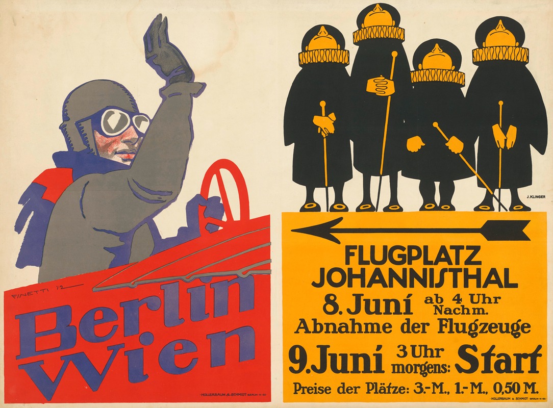 Flugplatz Johannisthal by Юлий Клингер, 1912 — digital art print download