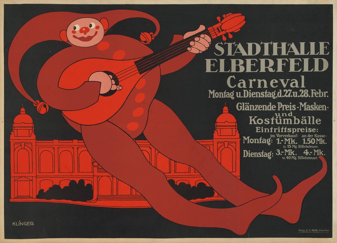 Karneval in der Stadthalle Elberfeld — Юлий Клингер