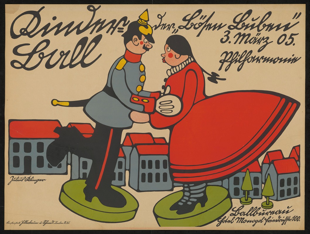 Kinderball der Bösen Buben by Юлий Клингер, 1905 — digital art print download