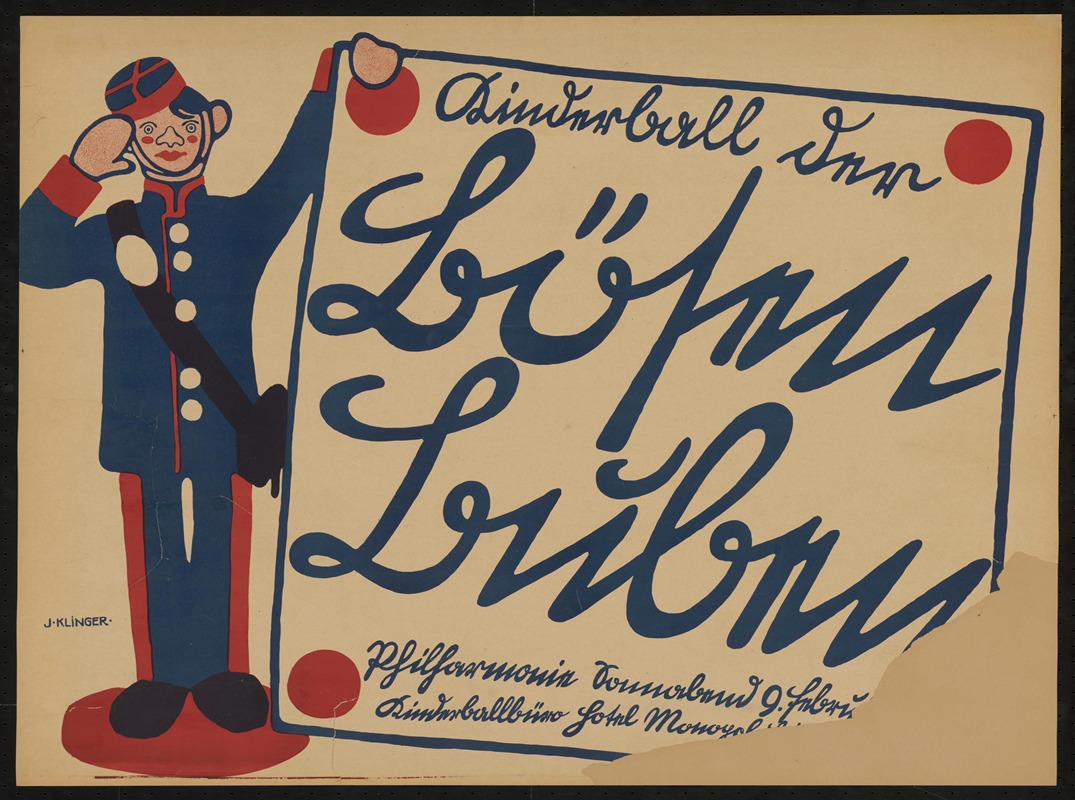 Kinderball der Bösen Buben by Юлий Клингер, 1907 — digital art print download