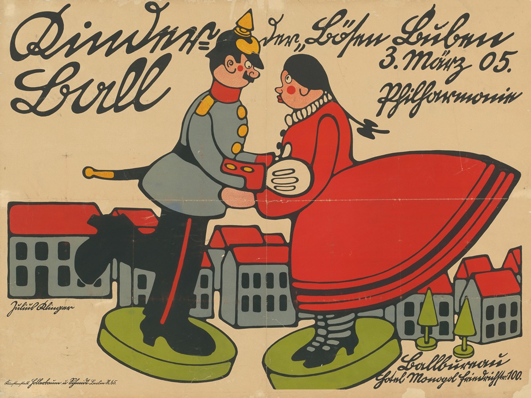 Kinderball der Bösen Buben by Юлий Клингер, 1905 — digital art print download