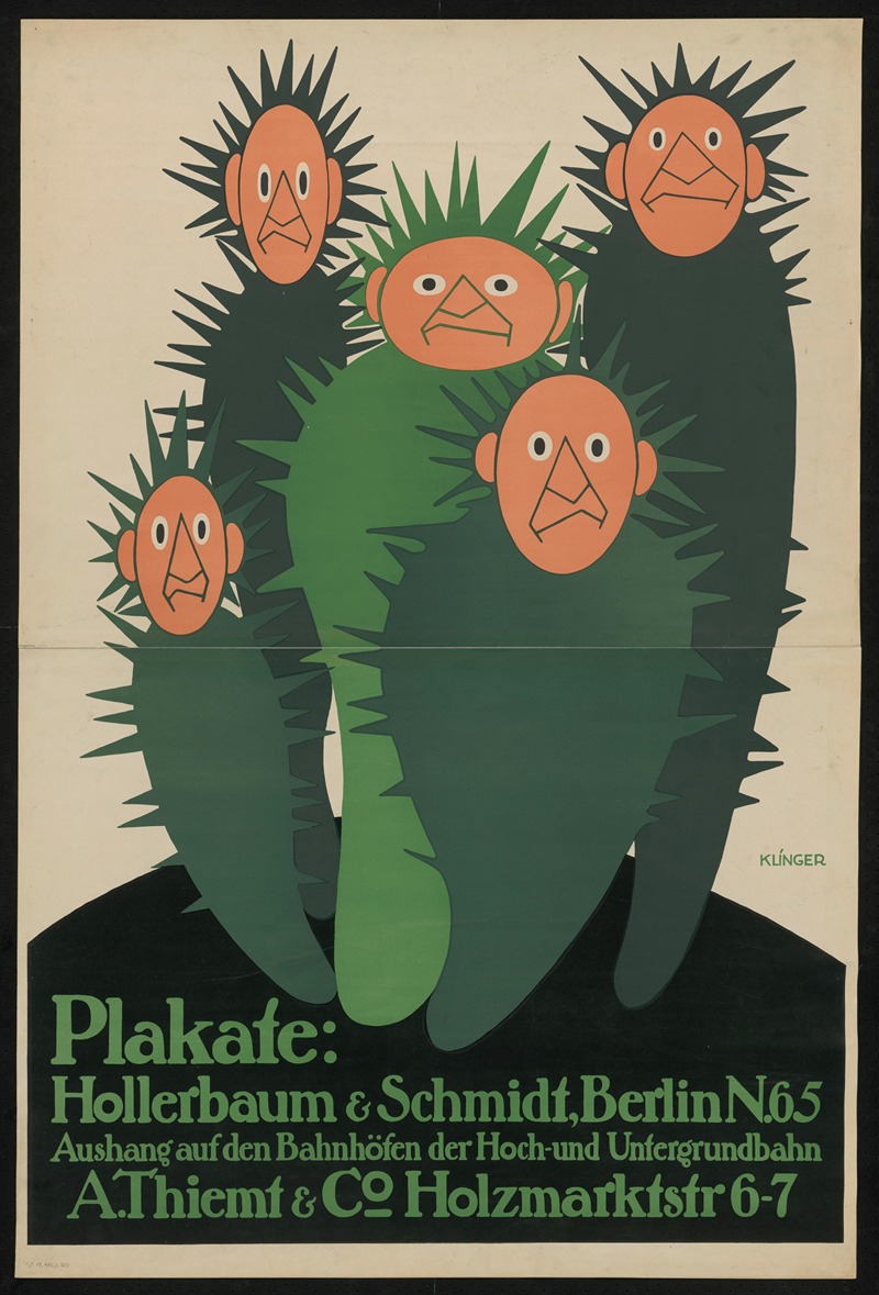 Plakate Hollerbaum und Schmidt by Julius Klinger, 1911 — digital art print download