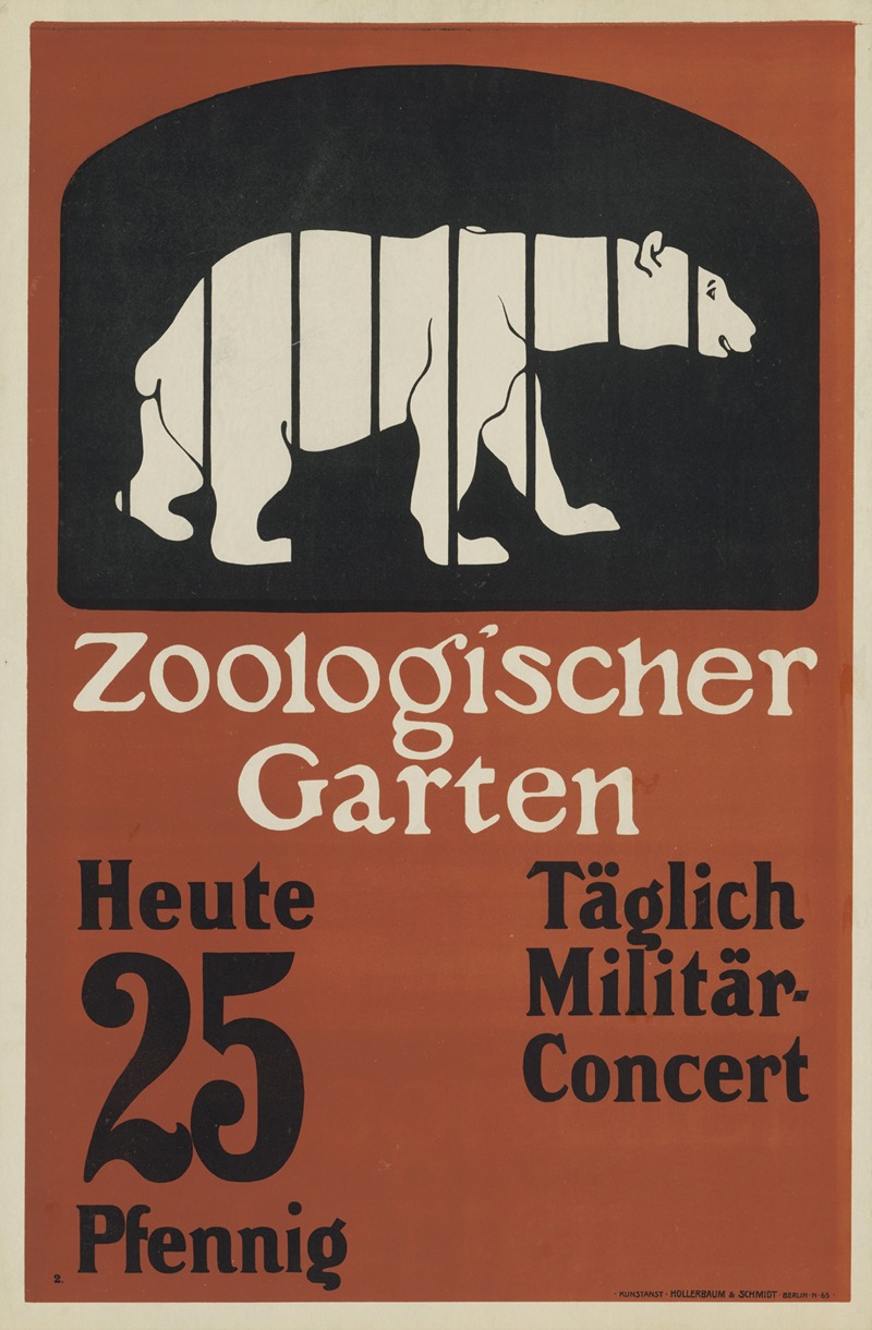 Zoologischer Garten by Юлий Клингер — digital art print download
