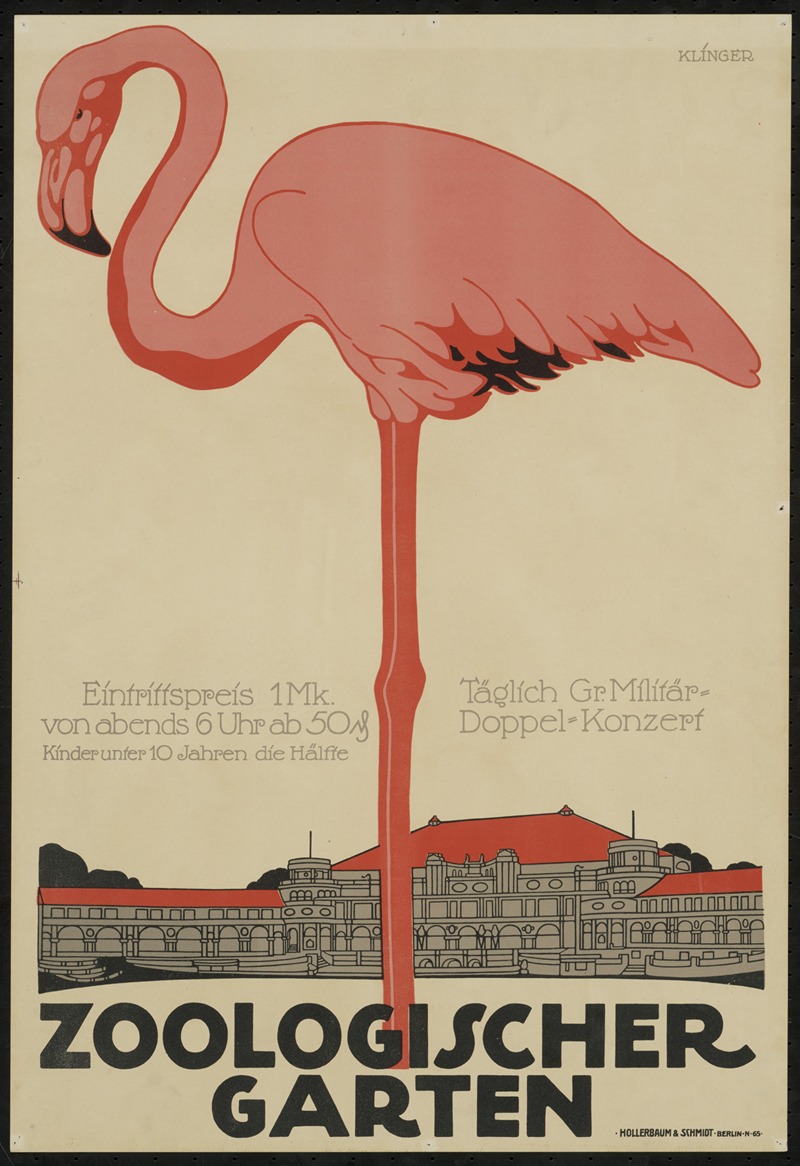 Zoologischer Garten by Юлий Клингер, 1910 — digital art print download