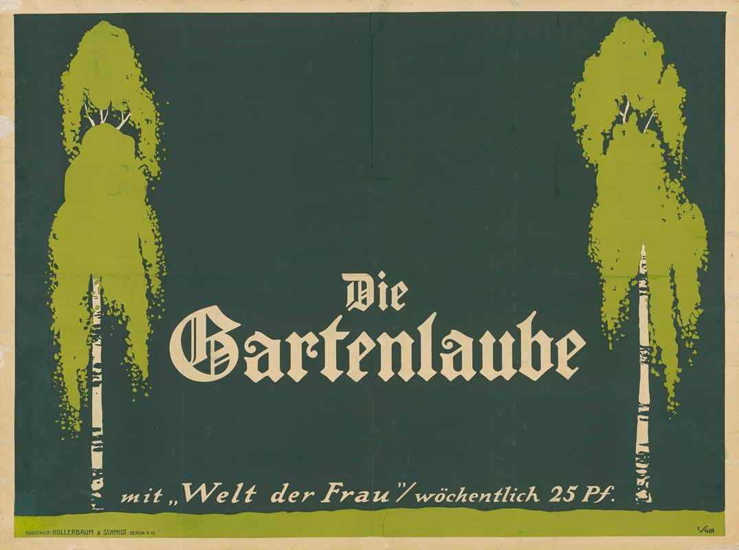 Die Gartenlaube by Karl Schnebel, 1910 — digital art print download