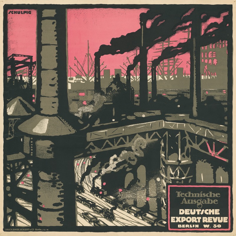 Technische Ausgabe. Deutsche Export-Revue by Karl Schulpig, 1900 - 1914 — digital art print download