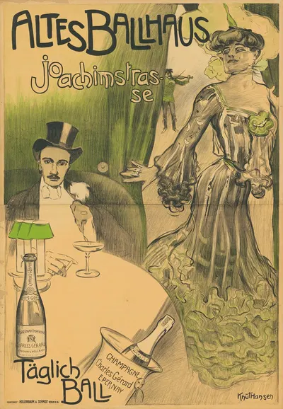 Altes Ballhaus. Joachimstraße by Knut Hansen, 1900 — digital art print download