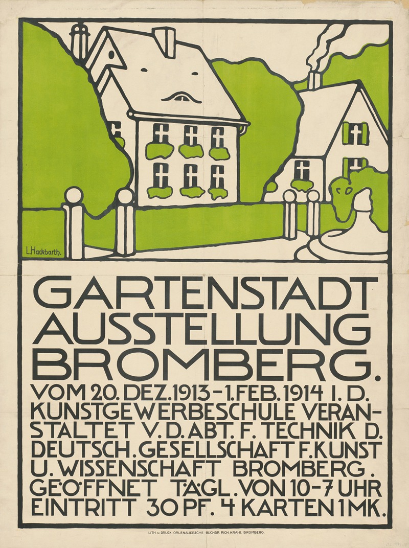 Gartenstadt Ausstellung Bromberg — L. Hackbarth