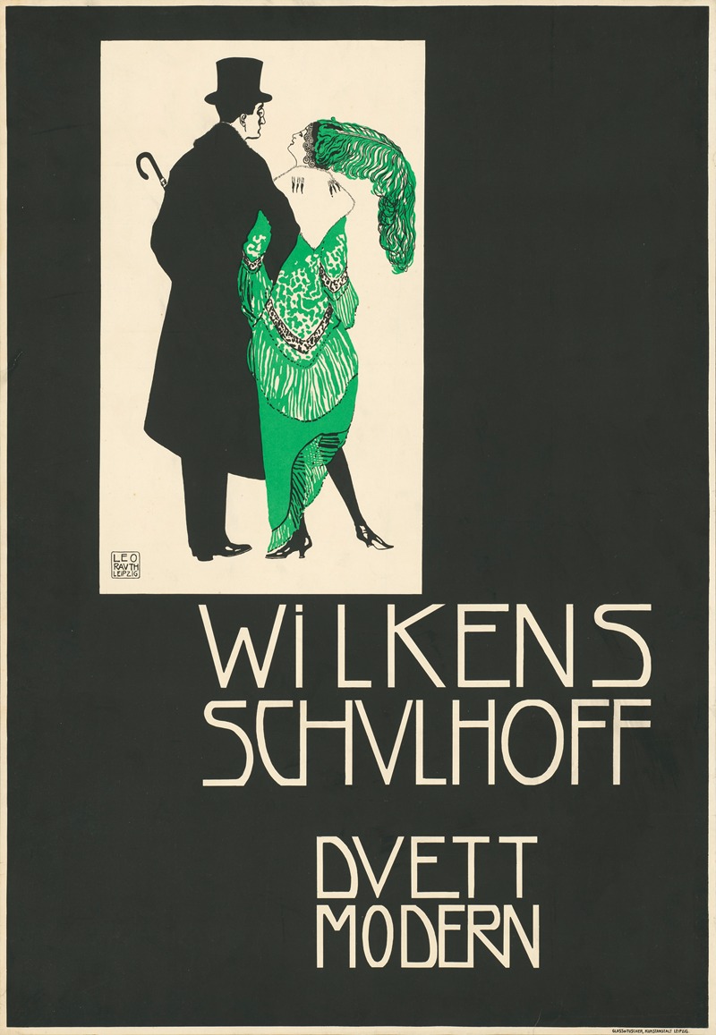 Wilkens und Schulhoff, Duett Modern by Leo Rauth, 1912 — digital art print download
