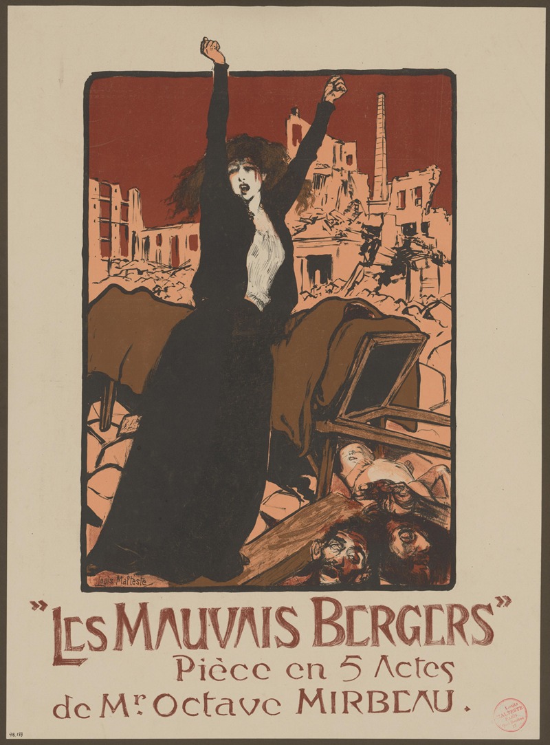 Les Mauvais Bergers by Louis-Jules Malteste, 1897 — digital art print download