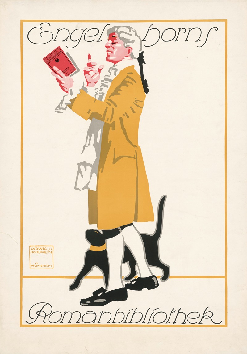 Engelhorns Romanbibliothek by Ludwig Hohlwein, 1912 — digital art print download