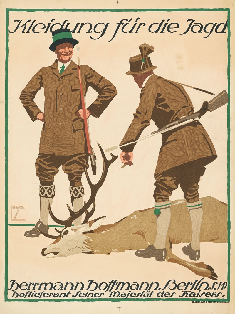 Kleidung für die Jagd. Herrmann Hoffmann Berlin — Ludwig Hohlwein
