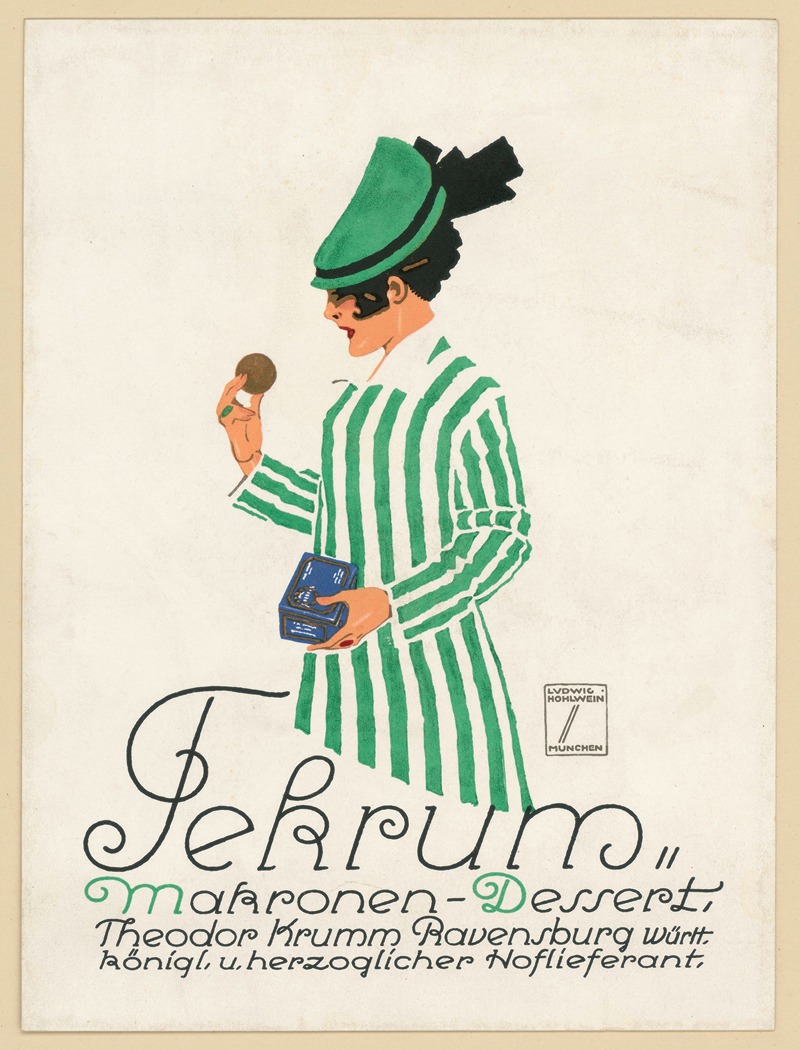 Tekrum Makronen-Dessert Theodor Krumm — Ludwig Hohlwein