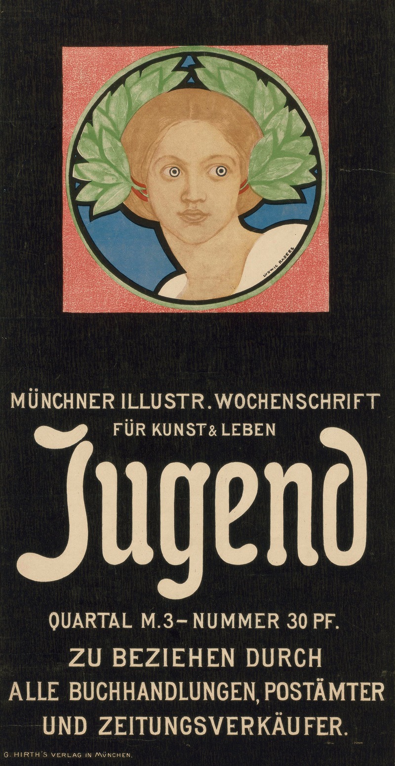 Münchner illustrierte Wochenschrift Jugend by Ludwig Raders, 1897 - 1898 — digital art print download