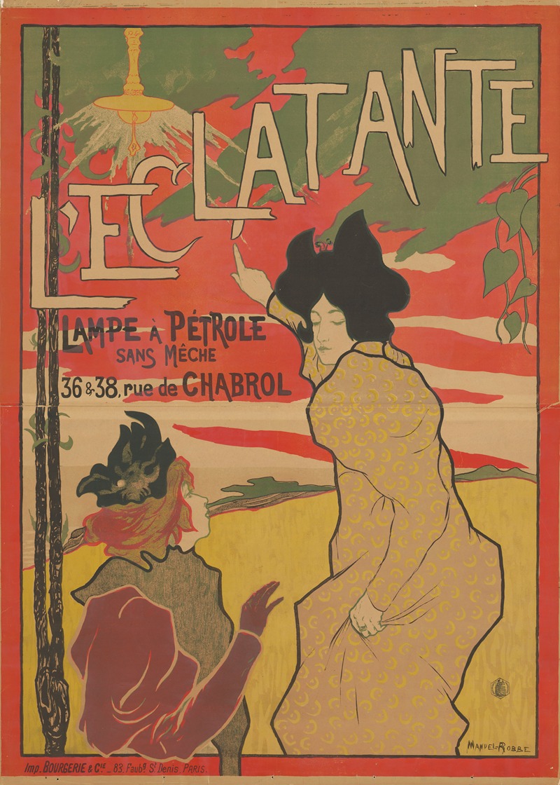 L' Eclatante by Мануэль Роббе, 1895 — digital art print download