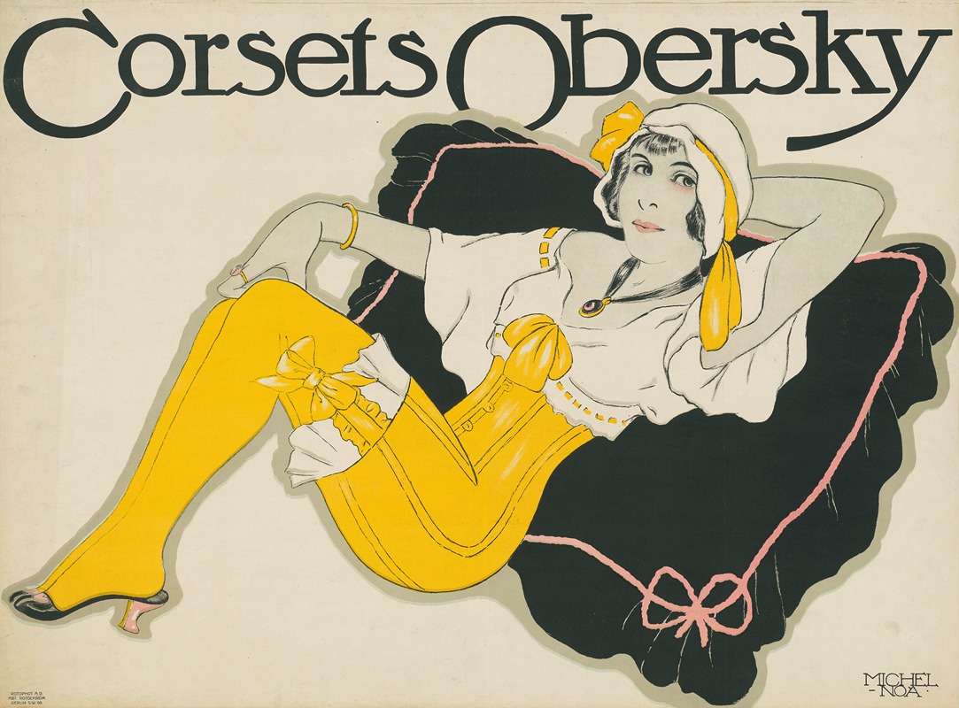 Corsets Obersky by Michel Noa, 1912 — digital art print download