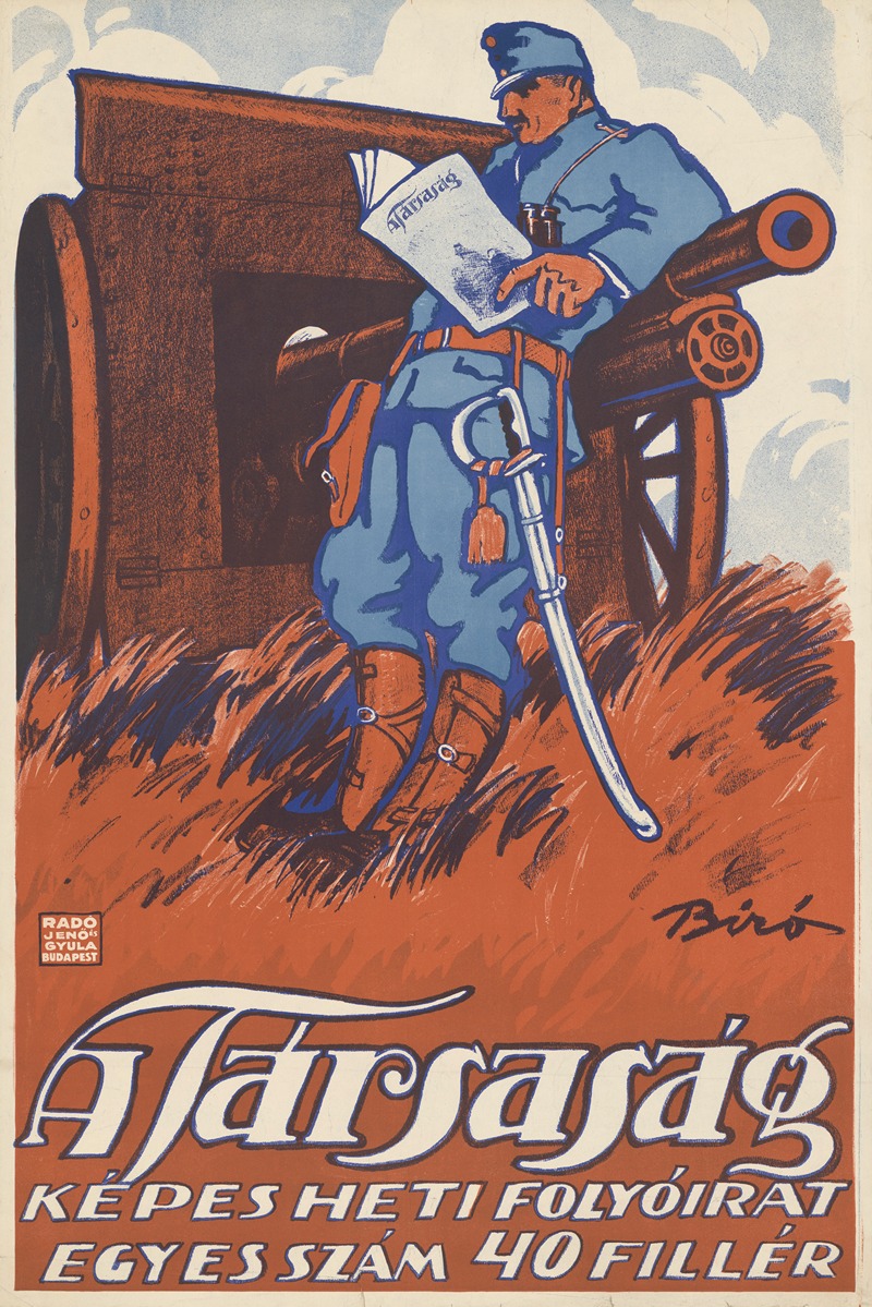 A Társaság by Михай Биро, 1914 — digital art print download