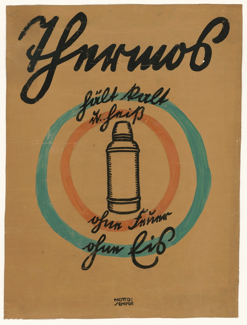Thermos hält kalt und heiß — Motto Semper