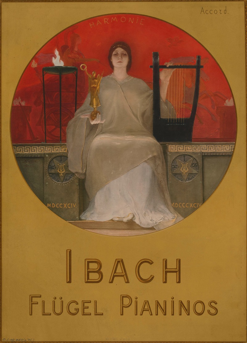 Ibach Flügel Pianinos by Николаус Гизис, 1894 — digital art print download