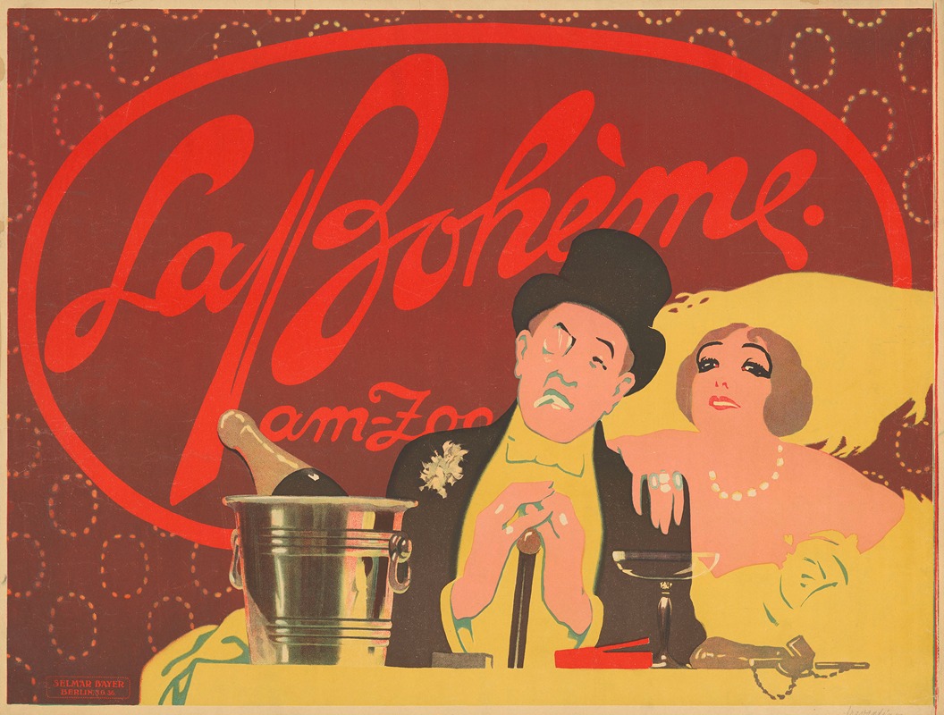 La Bohème am Zoo by Panos Aravantinos, 1910 — digital art print download