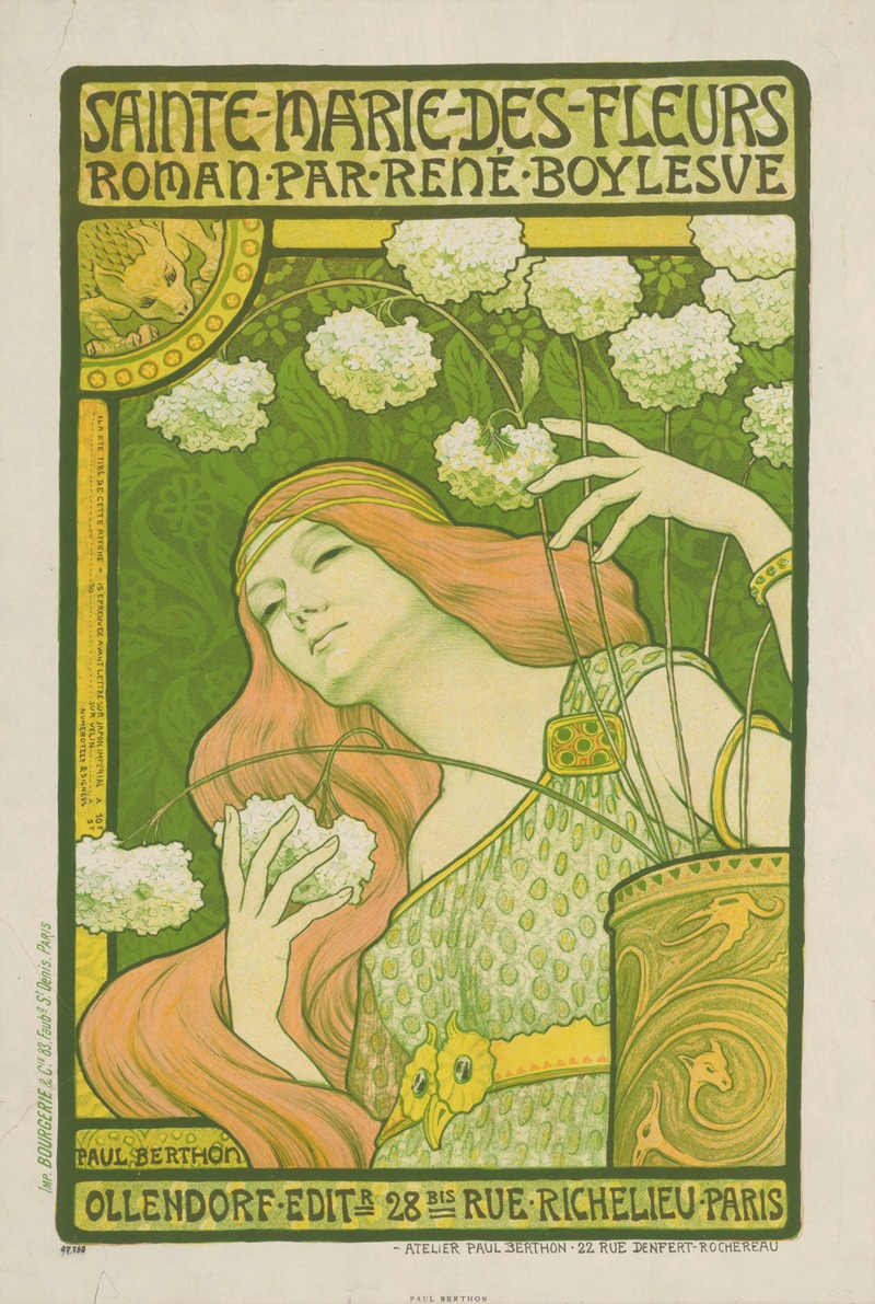 Sainte-Marie des Fleurs by Paul Berton, 1897 — digital art print download