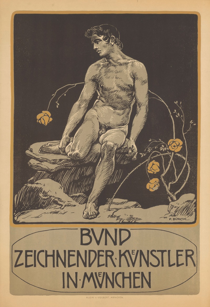 Bund zeichnender Künstler in München by Поль Бюрк, 1900 - 1914 — digital art print download
