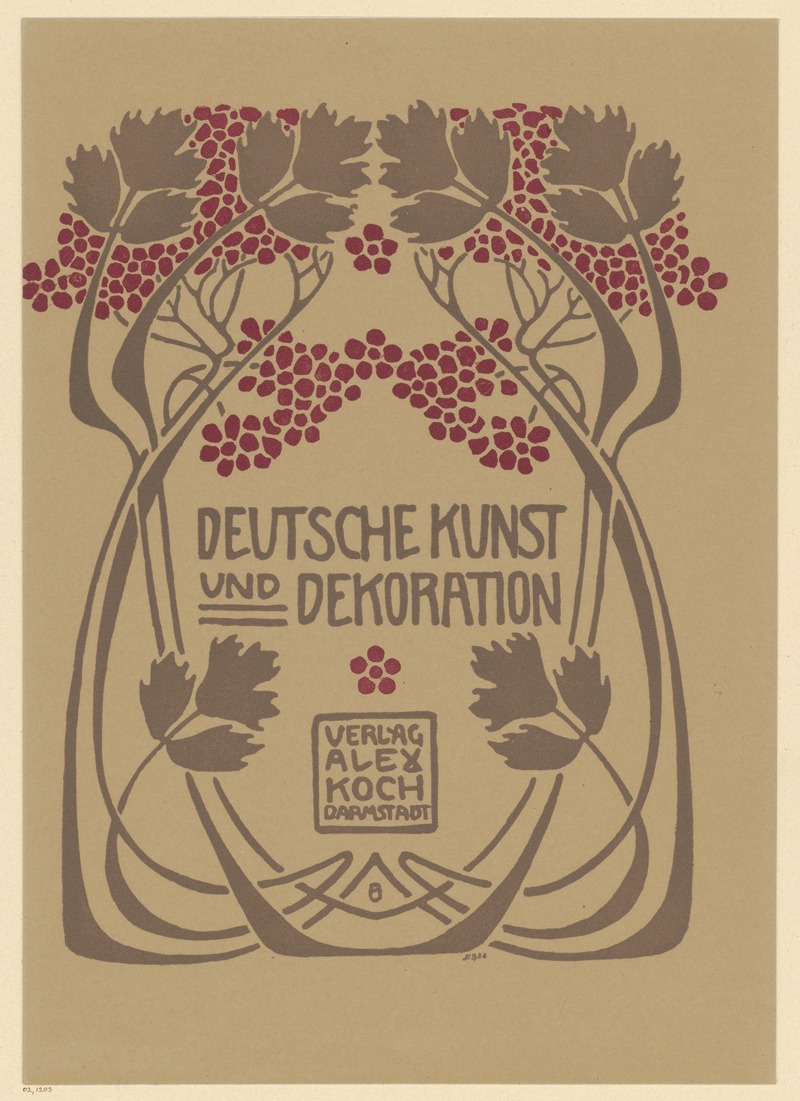 Deutsche Kunst und Dekoration by Поль Бюрк, 1900 — digital art print download