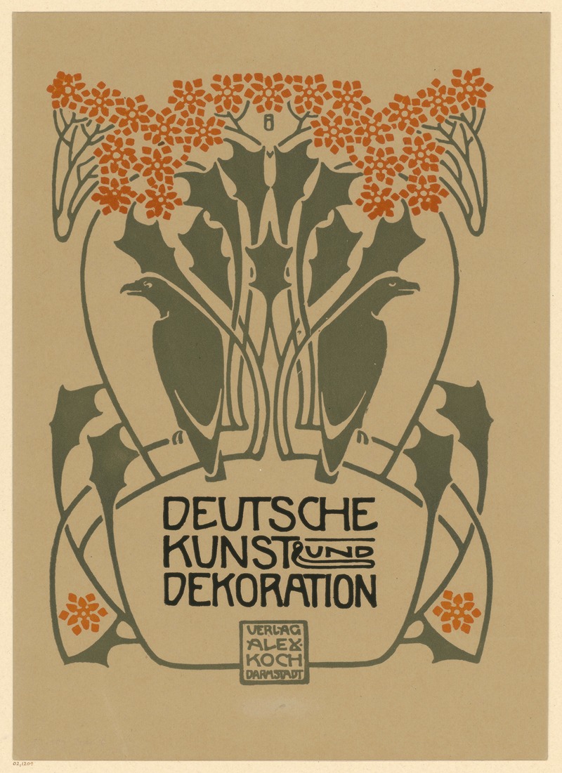 Deutsche Kunst und Dekoration by Поль Бюрк, 1900 — digital art print download