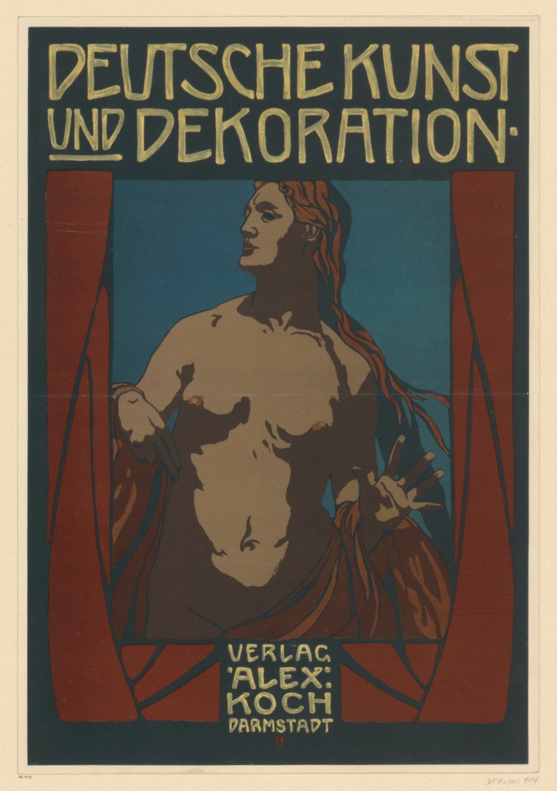 Deutsche Kunst und Dekoration by Поль Бюрк, 1903 — digital art print download