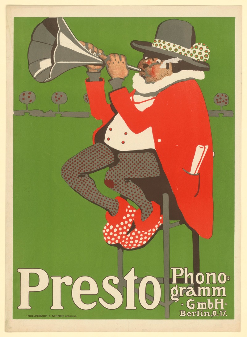 Presto Phonogramm GmbH Berlin by Paul Scheurich, 1907 — digital art print download
