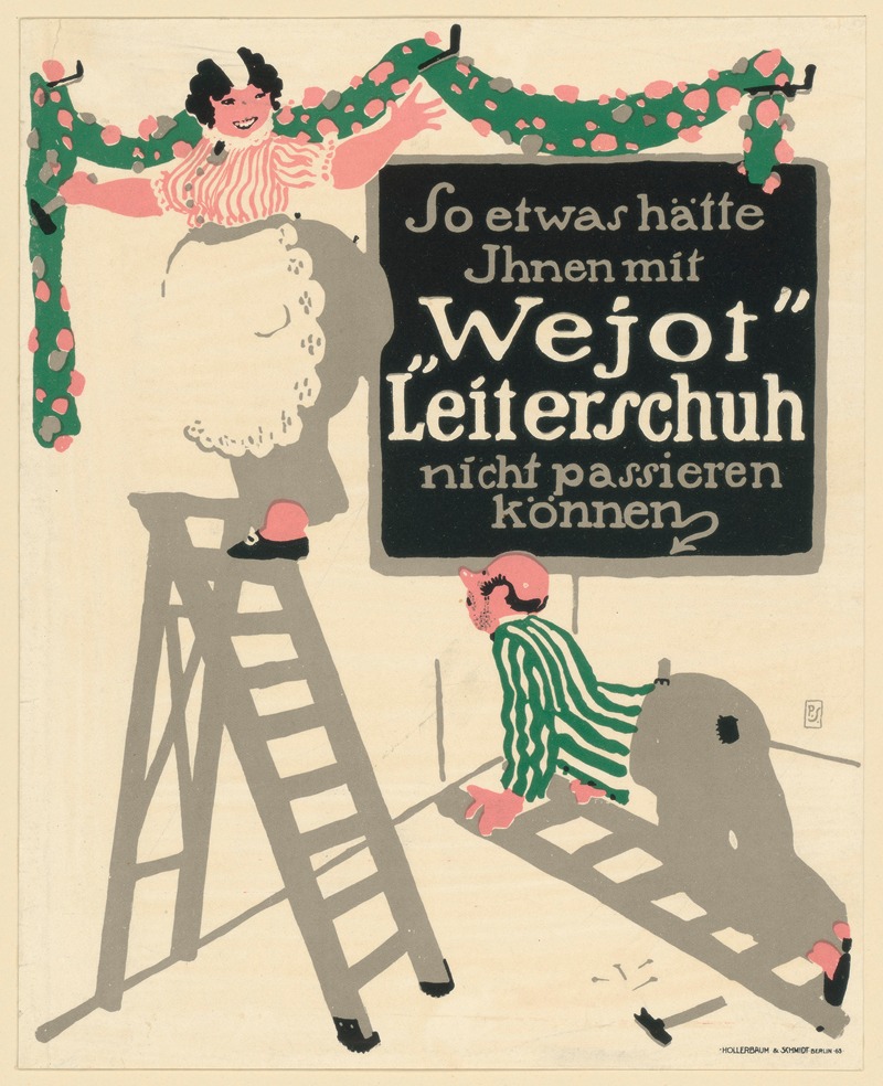 'Wejot' Leiterschuh by Paul Scheurich, 1910 — digital art print download