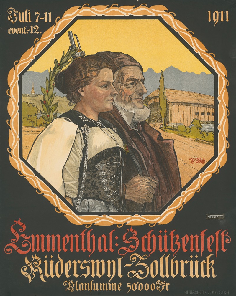 Emmenthal Schützenfest 1911 by Paul Wyss, 1911 — digital art print download