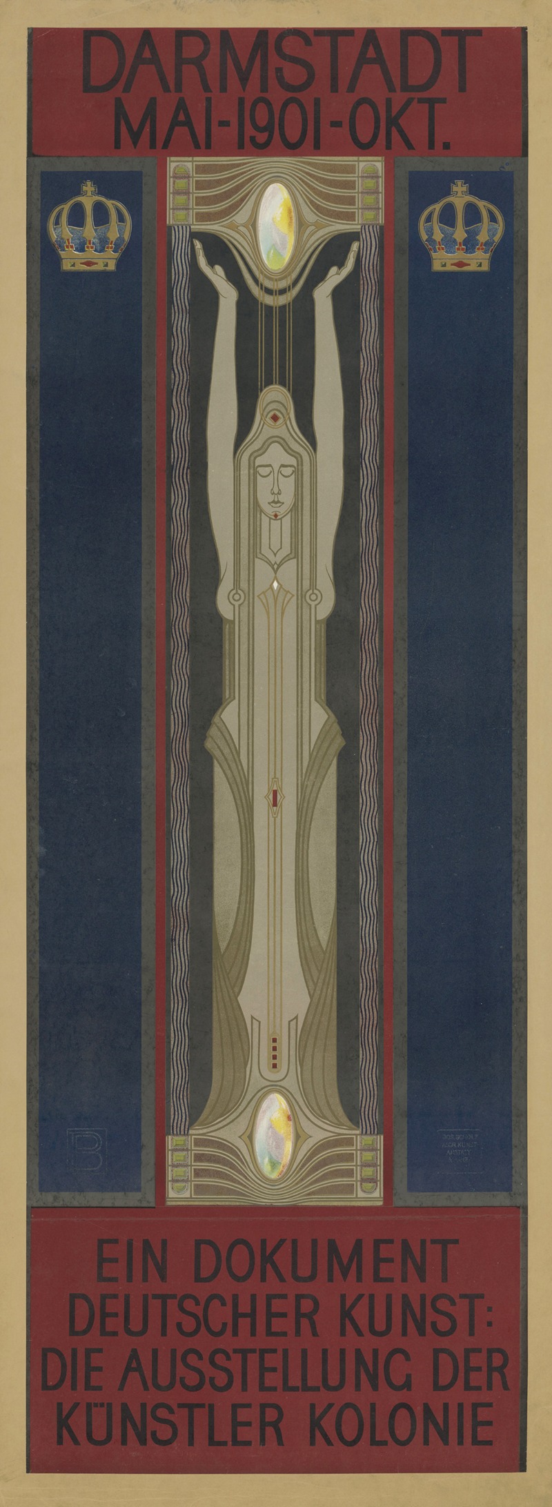 Darmstadt. Ein Dokument deutscher Kunst by Петер Бехренс, 1901 — digital art print download