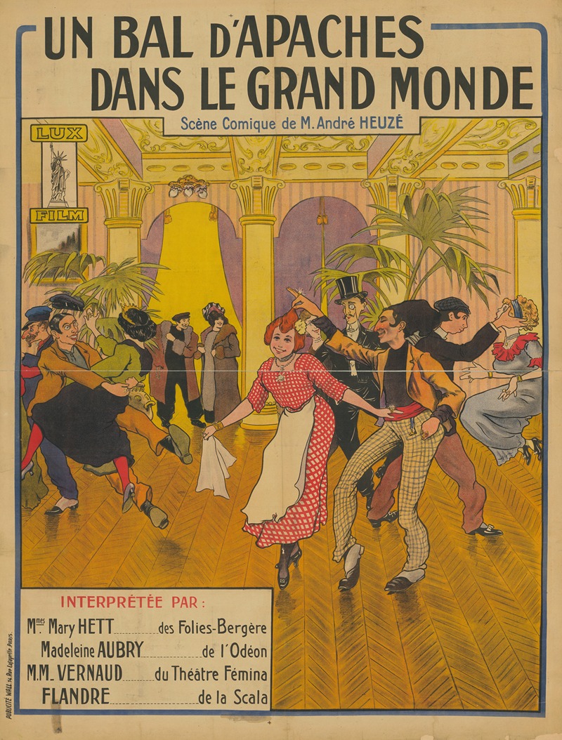 Un bal d’apaches dans le grand monde — Publicité Wall