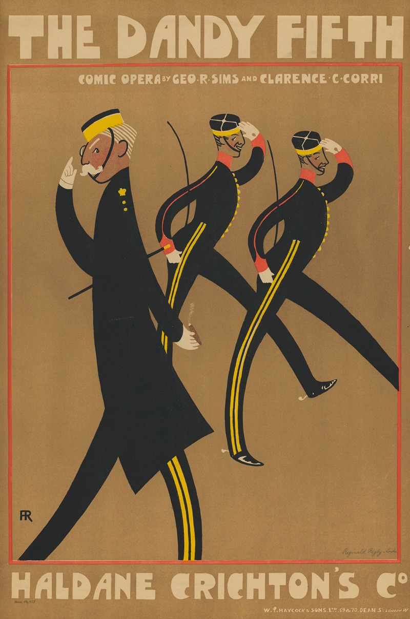 The Dandy Fifth. Comic Opera. Haldane Crichtons Co. by Reginald Rigby, 1906 — digital art print download