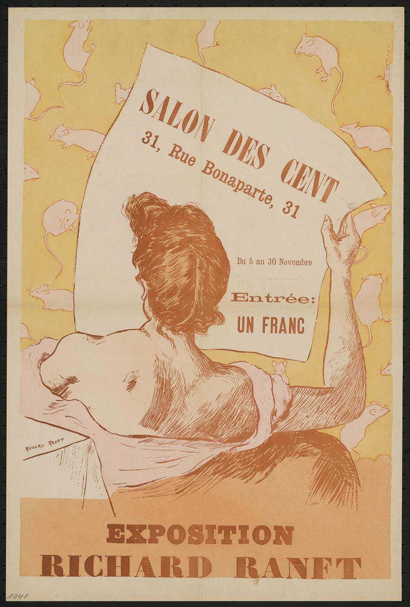 Salon des Cent. Exposition Richard Ranft by Ричард Ранфт, 1894 — digital art print download