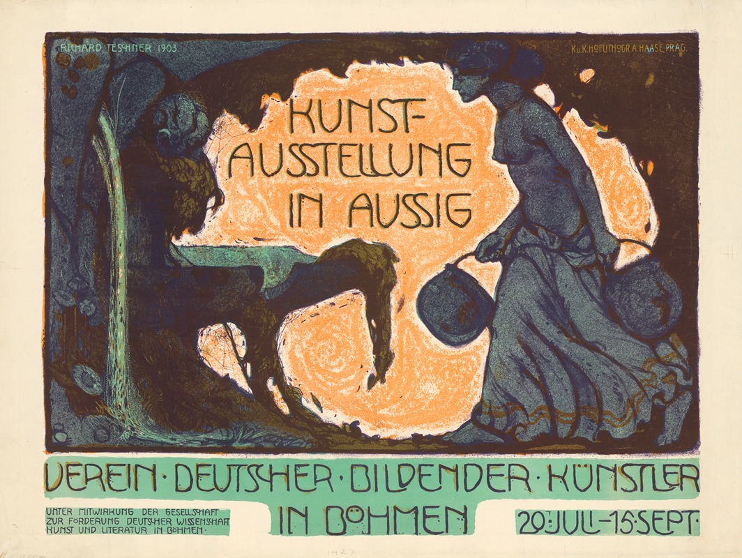 Kunst-Ausstellung in Aussig — Рихард Тешнер