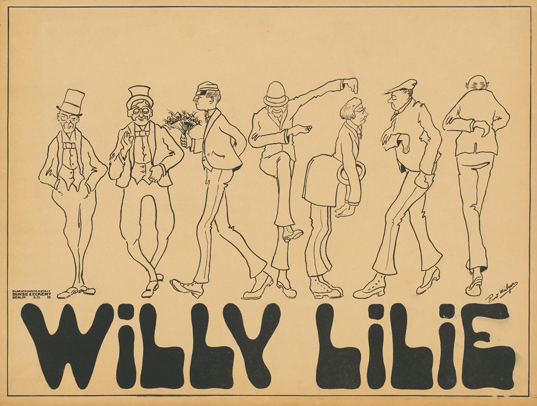 Willy Lilie 2 by Rudolf Mälzer — digital art print download
