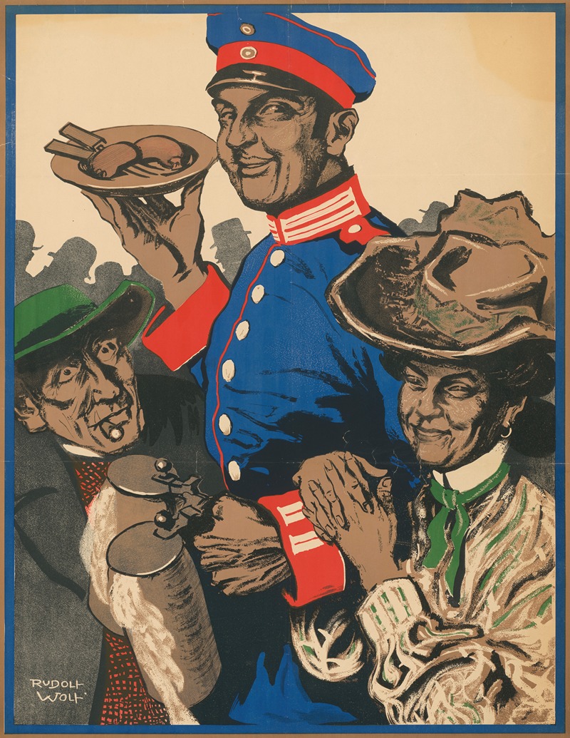 Volksfest Pasing. 8.-17. August 1908 by Rudolf Robert Wolf, 1906 — digital art print download