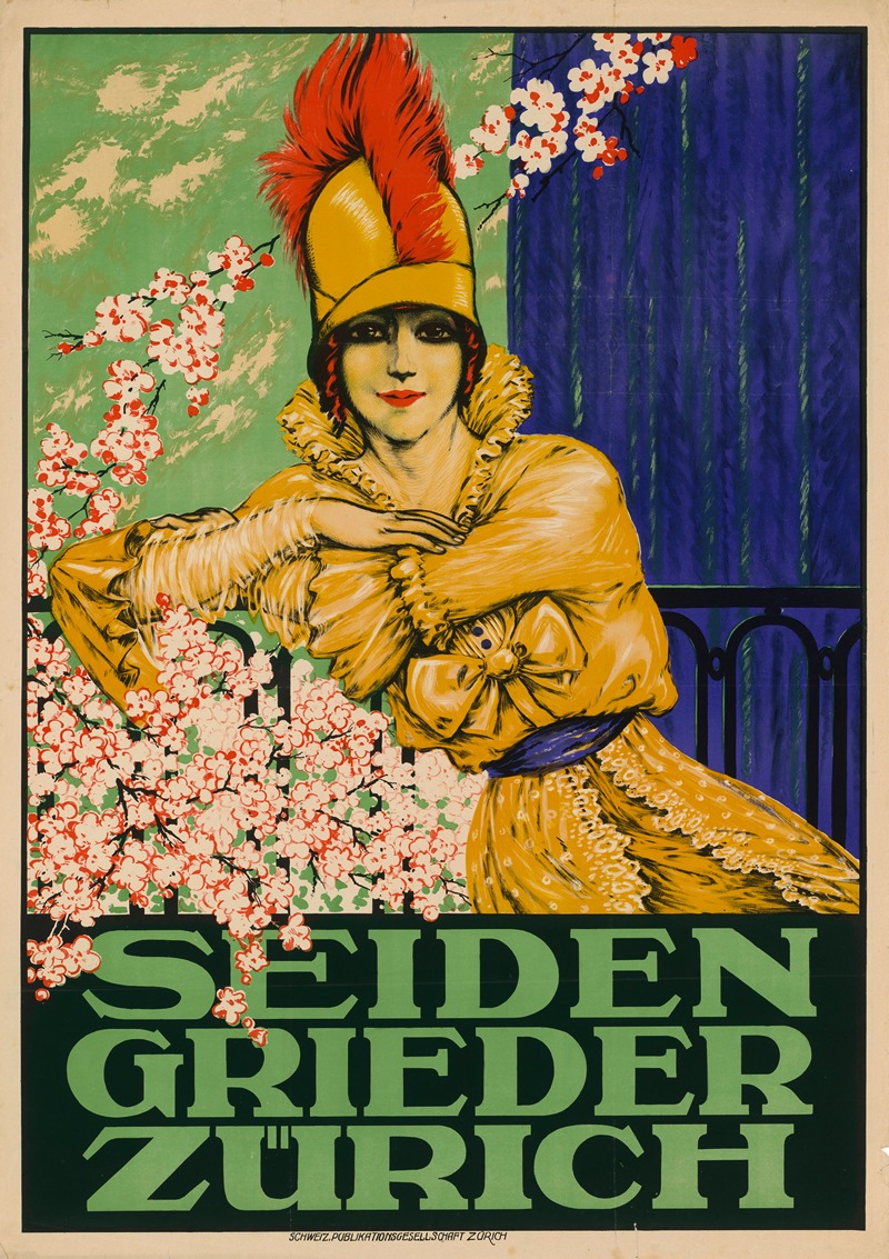 Seiden-Grieder Zürich by Schweizerische Publikationsgesellschaft, 1900 - 1910 — digital art print download