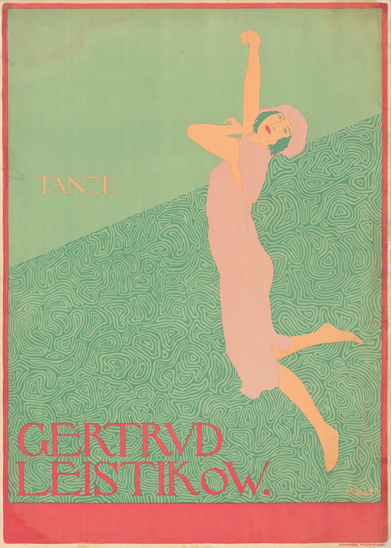 Tänze. Gertrud Leistikow by Siegfried Werner Müller, 1910 — digital art print download