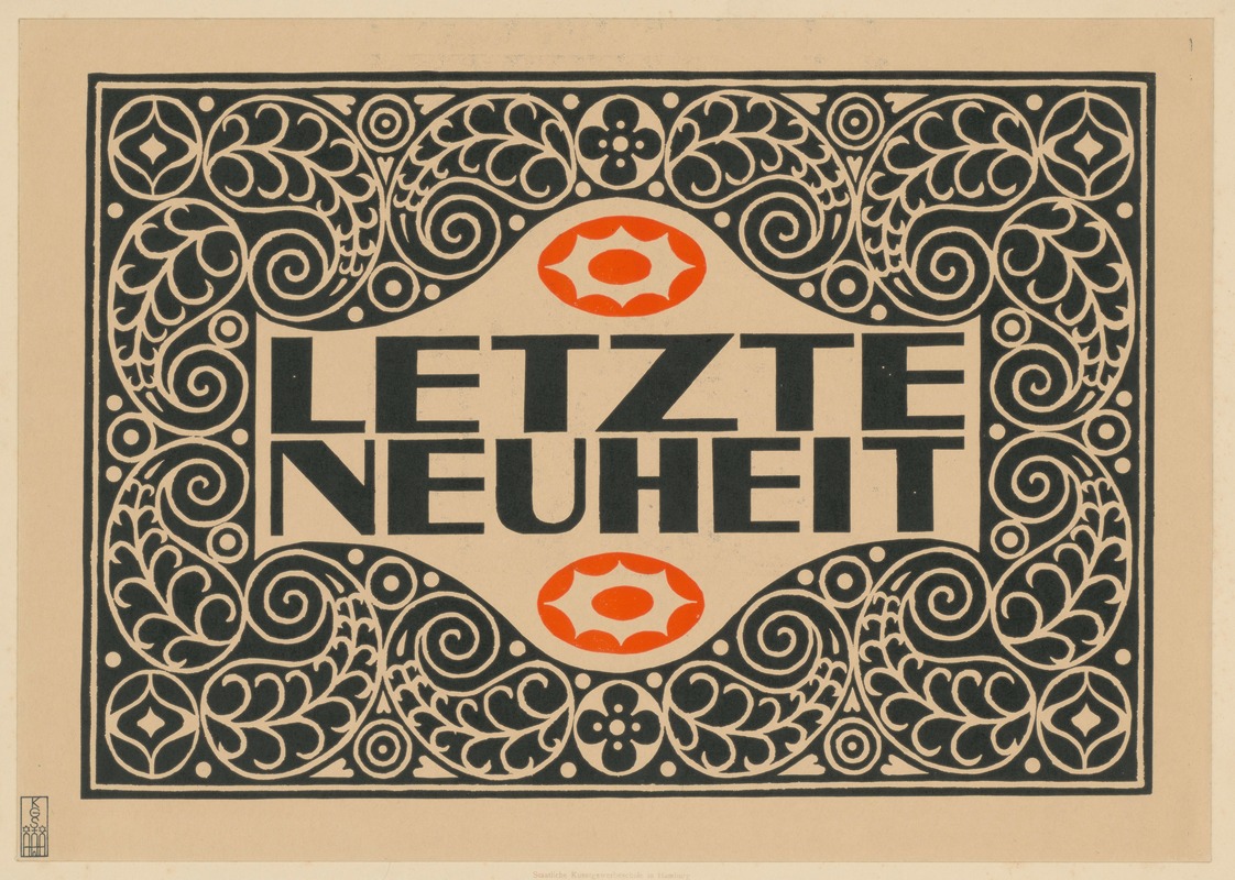 Letzte Neuheit by Staatliche Kunstgewerbeschule, 1915 — digital art print download
