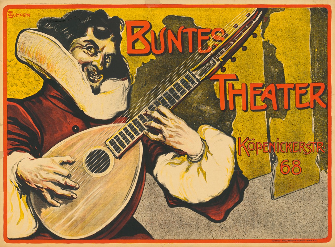 Buntes Theater Köpenickerstraße 68 by Th. Schorn — digital art print download