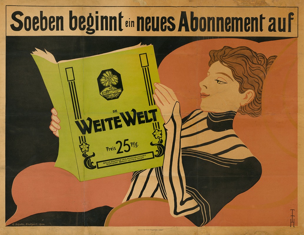 Die Weite Welt by Thomas Theodor Heine, 1901 — digital art print download