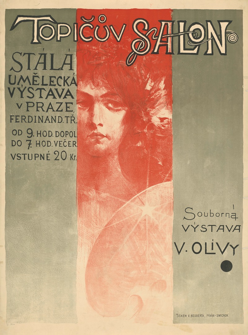 Topičův Salon. Vystava V. OLIVY by Виктор Олива, 1897 — digital art print download
