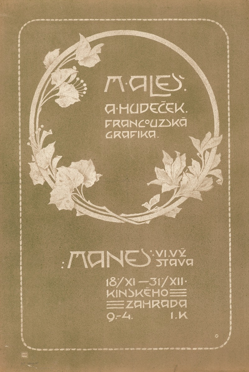 Francuozska grafika by Vladimír Županský, 1902 — digital art print download