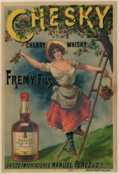 Chesky, Cherry Wisky, Fremy Fils. by Affiches Pichot, 1899 — digital art print download