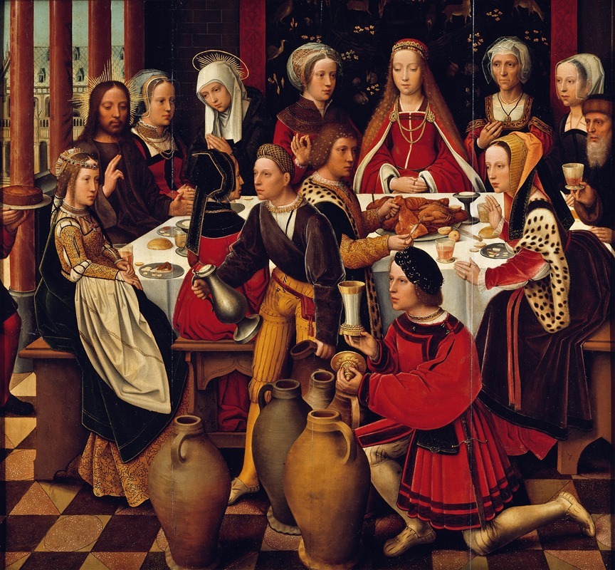 The Wedding in Cana by Амбросий Бенсон — digital art print download