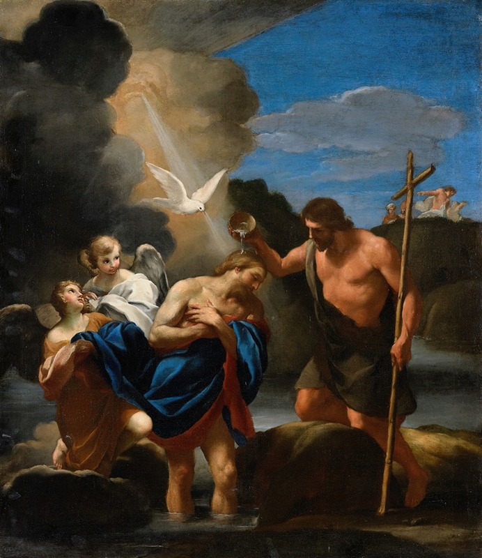The Baptism of Christ — Andrea Sacchi