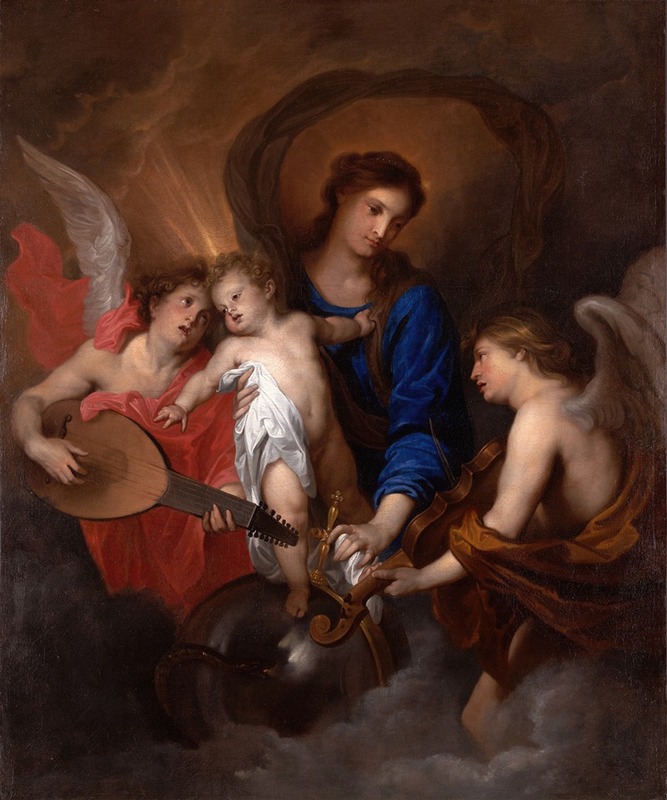 Virgin and Child with Music-Making Angels — Anthony van Dyck